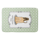 アフガンハウンドママAfghan Mom (fawn)かわいい犬ママ バスマット (正面)