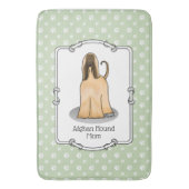 アフガンハウンドママAfghan Mom (fawn)かわいい犬ママ バスマット (正面縦)