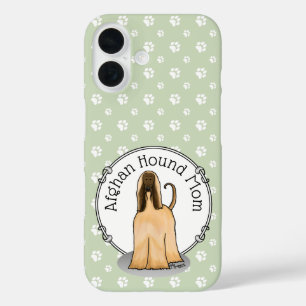 アフガンハウンドママAfghan Mom (fawn)かわいい犬ママ iPhone 16ケース