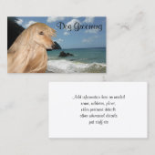 アフガンハウンド犬のグルーミング 名刺 (正面/裏面)