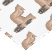 アフガンハウンド犬の漫画イラストレーション テーブルクロス (アングル)