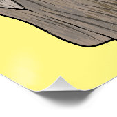 アフガンハウンド犬の漫画イラストレーション ポスター (コーナー)