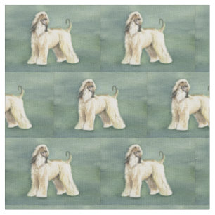アフガンハウンド犬の芸術の生地 ファブリック