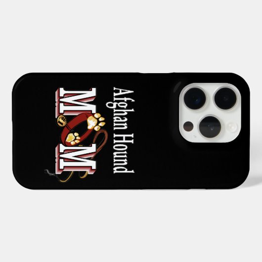 アフガンハウンド犬ママ Case-Mate iPhoneケース (裏面 (横))