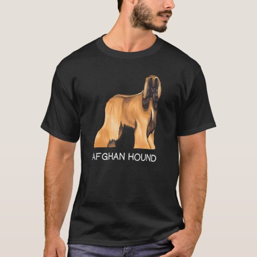 アフガンハウンド めちゃ犬 Tシャツ (正面)