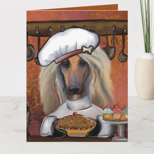 アフガンハウンド カード (正面)