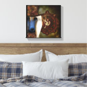 アフガンハウンド キャンバスプリント (インサイチュ (寝室))