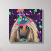 アフガンハウンド キャンバスプリント (正面)