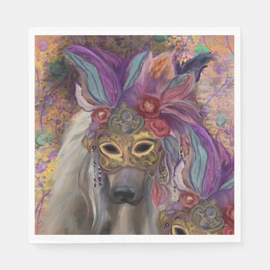 アフガンハウンド スタンダードランチョンナプキン (正面)