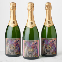 アフガンハウンド スパークリングワインラベル