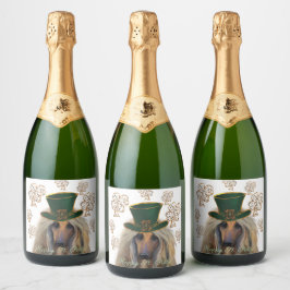 アフガンハウンド スパークリングワインラベル