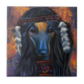 アフガンハウンド タイル (正面)