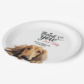 アフガンハウンド ペーパープレート (アングル)