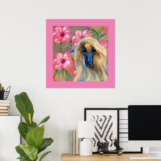 アフガンハウンド ポスター (ホームオフィス)