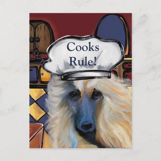 アフガンハウンド ポストカード (正面)