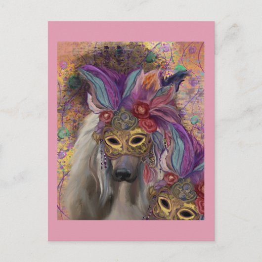 アフガンハウンド ポストカード (正面)