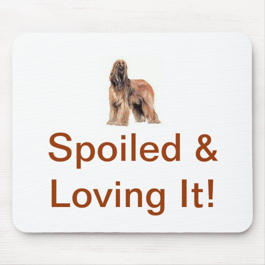 アフガンハウンド マウスパッド (正面)