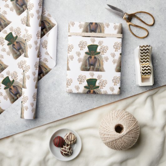 アフガンハウンド ラッピングペーパー (クラフト)