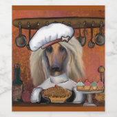 アフガンハウンド ワインラベル (シングルラベル)