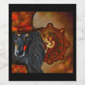 アフガンハウンド ワインラベル (シングルラベル)