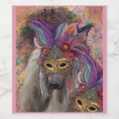 アフガンハウンド ワインラベル (シングルラベル)