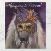 アフガンハウンド ワインラベル (シングルラベル)