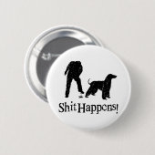 アフガンハウンド 缶バッジ (正面&裏面)