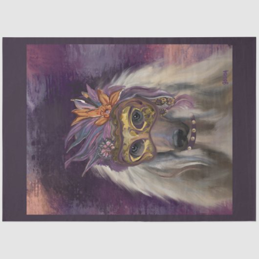 アフガンハウンド 薄葉紙 (正面)