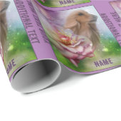 アフガンバラファンタジードッグアートパーソナライズされた ラッピングペーパー (ロールコーナー)