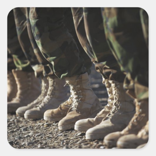 アフガン国軍空軍兵士 スクエアシール (正面)