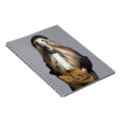 アフガン犬の髪をズボンでブロンドで結う ノートブック (右側)