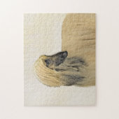 アフガン絵画ハウンド – かわいいオリジナルドッグアート ジグソーパズル (縦)