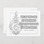 アフガン諺カラーリングカード ポストカード (正面/裏面)