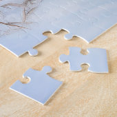 アフガン・ハウンドが雪のクリスマスを過ごした ジグソーパズル (側面)