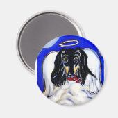 アフガン・ハウンド・エンジェル マグネット (正面/裏面)