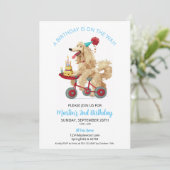 アフガン・ハウンド・オン・バイクとケーキ2nd誕生日パーティー 招待状 (スタンド正面)