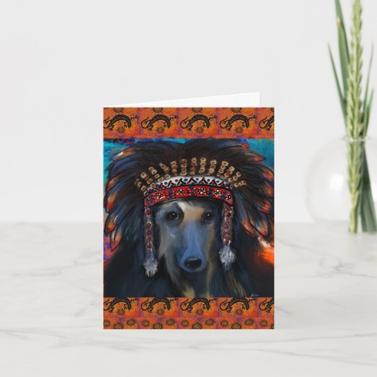 アフガン・ハウンド カード (正面)