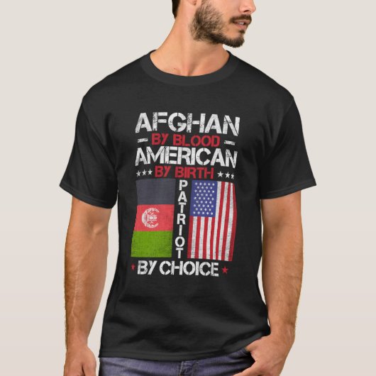 アフガンby血のアメリカ人By誕生Patriot By Choic Tシャツ (正面)