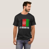 アフガ動揺してニスタン最高の国旗の夫エバミ Tシャツ (正面フル)