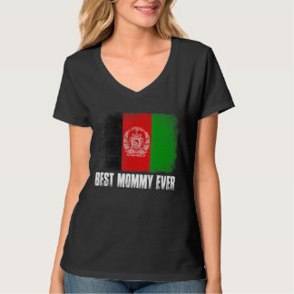 アフガ動揺してニスタ最高のン国旗Mommy Ever Family Tシャツ