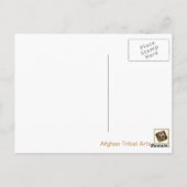 アフガ結婚ンの織物 ポストカード (裏面)