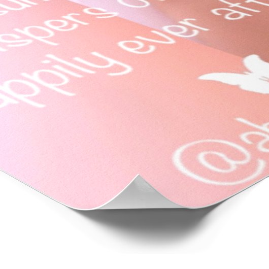 アフセック小説の蝶の羽の詩 ポスター (角)