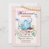 アフタお洒落ーンティーブリーズメイドブランチランチ 招待状 (正面)