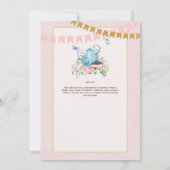 アフタお洒落ーンティーブリーズメイドブランチランチ 招待状 (裏面)