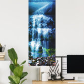 アフタヌーンアットスプレー滝 ポスター (ホームオフィス)