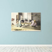 アフタヌーンコール、c.1880 (手の色の卵白p キャンバスプリント (インサイチュ (ウッドフロア))