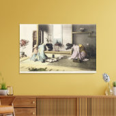 アフタヌーンコール、c.1880 (手の色の卵白p キャンバスプリント (インサイチュ (リビング))