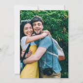 アフタヌーンシェード – 写真結婚の 招待状 (裏面)