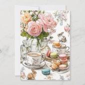 アフタヌーンティーと小さいつま先 | パーラーパーティー 招待状 (正面)