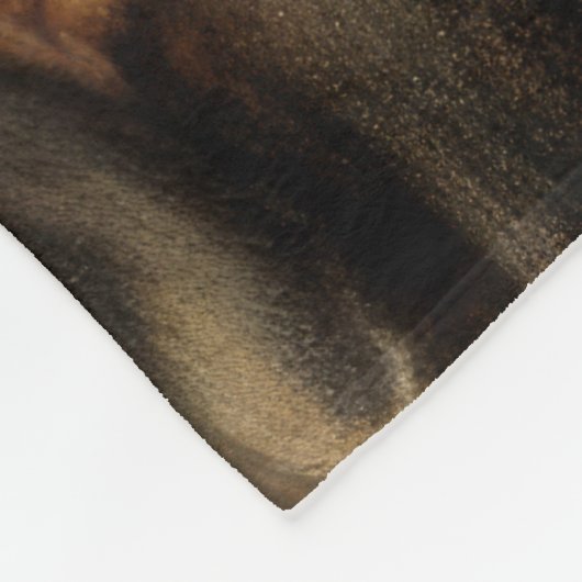 アフタヌーンティーのアートワーク フリースブランケット (角)